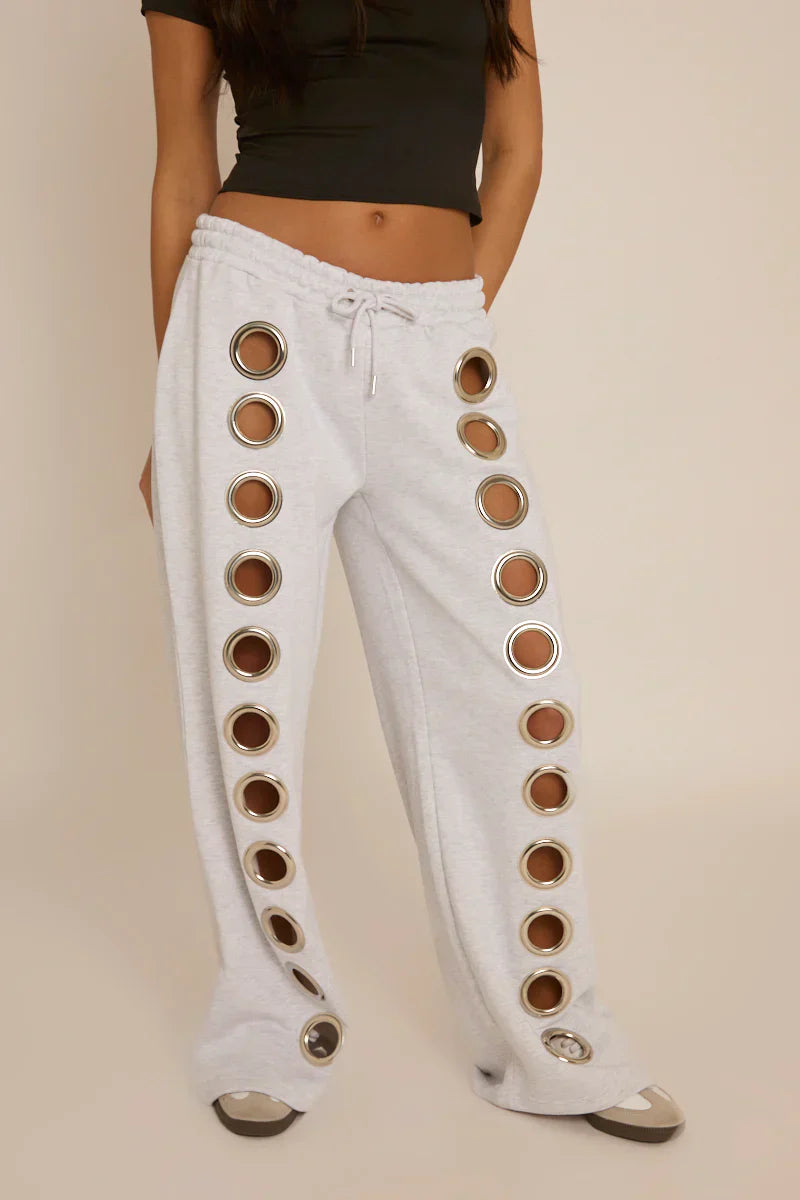 Pantaloni della tuta con occhielli