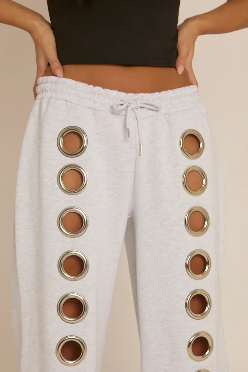 Pantaloni della tuta con occhielli