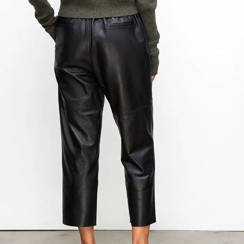 Pantaloni in pelle Sloane