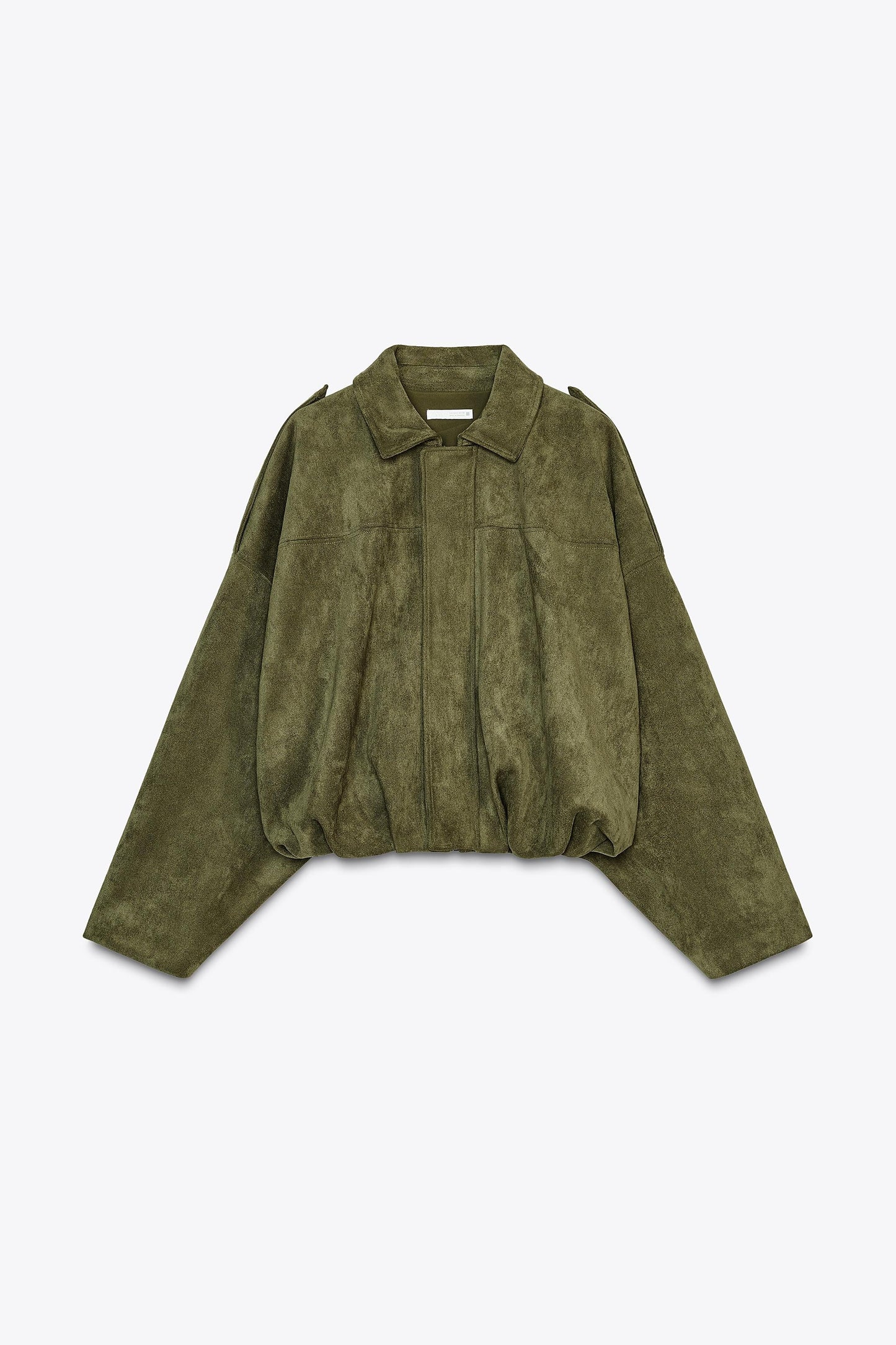 Giacca Bomber Effetto Camoscio