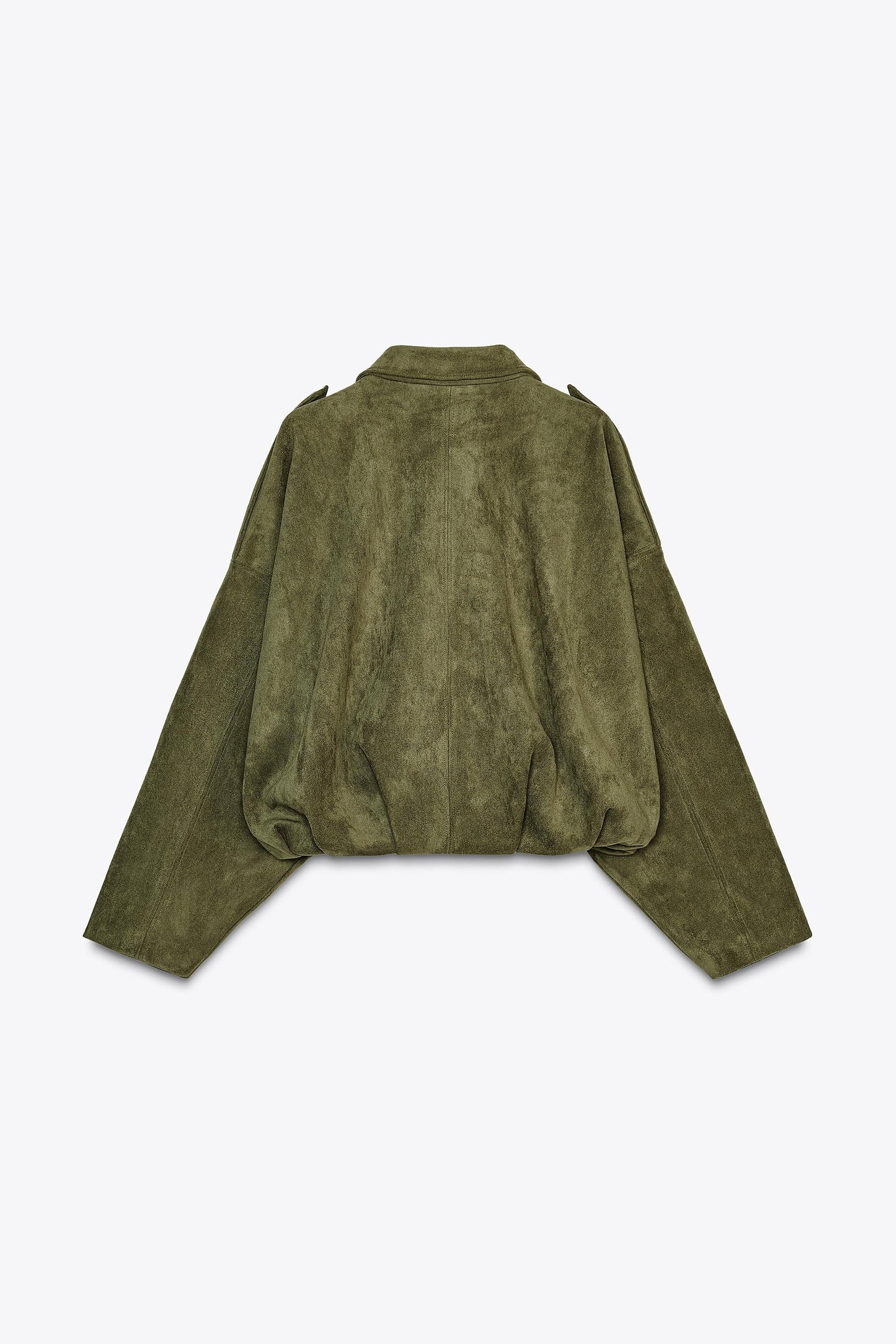 Giacca Bomber Effetto Camoscio