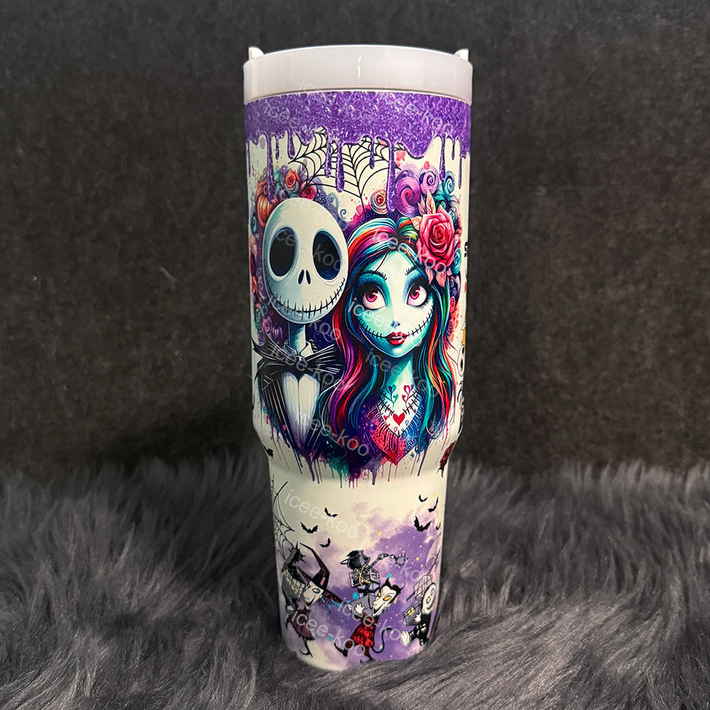 Bicchiere da 40oz con cuciture luminose al buio