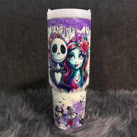 Bicchiere da 40oz con cuciture luminose al buio