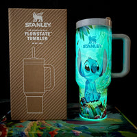 Bicchiere da 40oz con cuciture luminose al buio