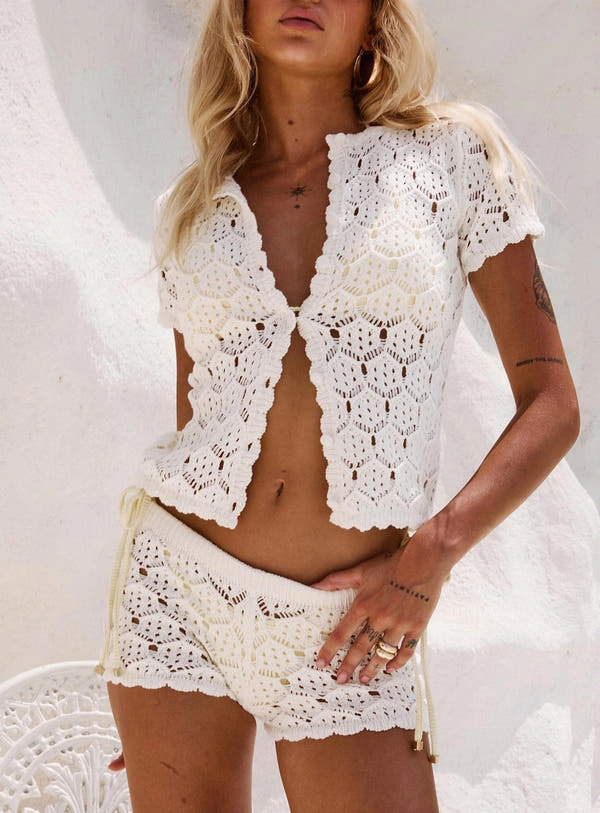 Set da 2 pezzi all'uncinetto Evina