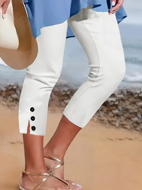 Capri elasticizzati lucidi Clara