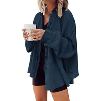 Evina™ Camicia Maglione a Maglia Waffle