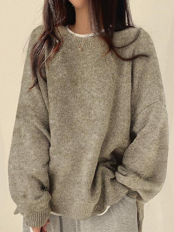 Maglione a maglia con spacco Evina™