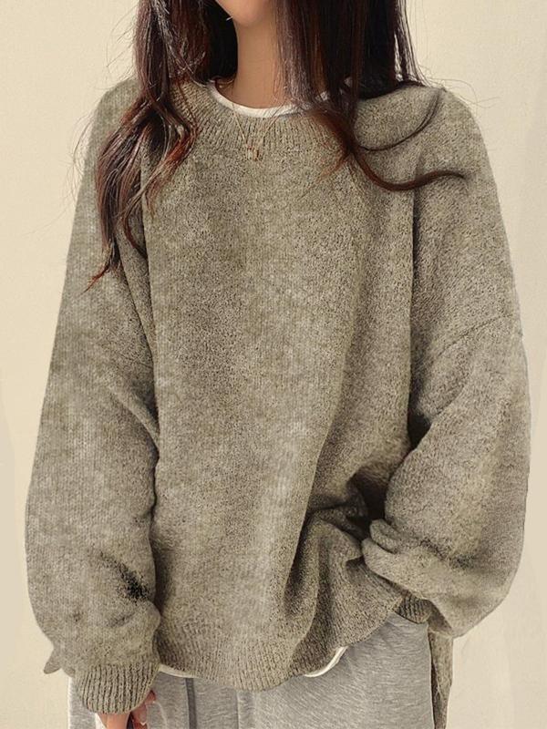 Maglione a maglia con spacco Evina™