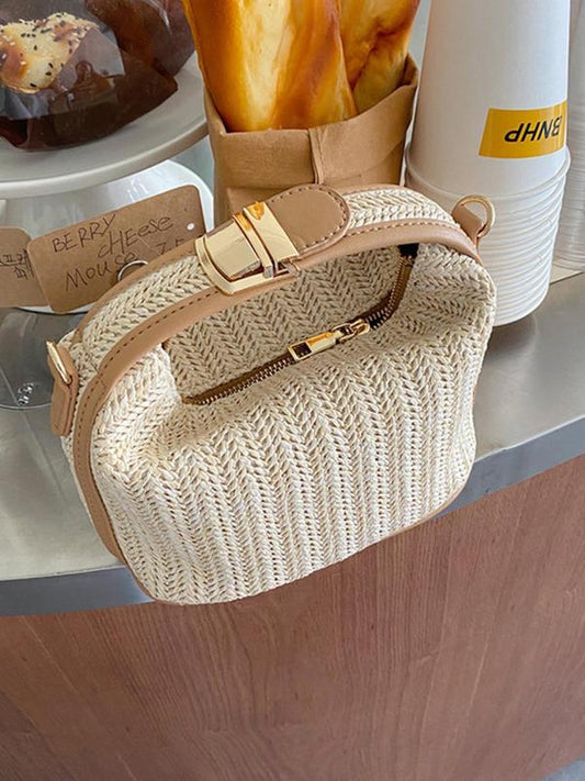 Borsa a tracolla Evina™ in paglia
