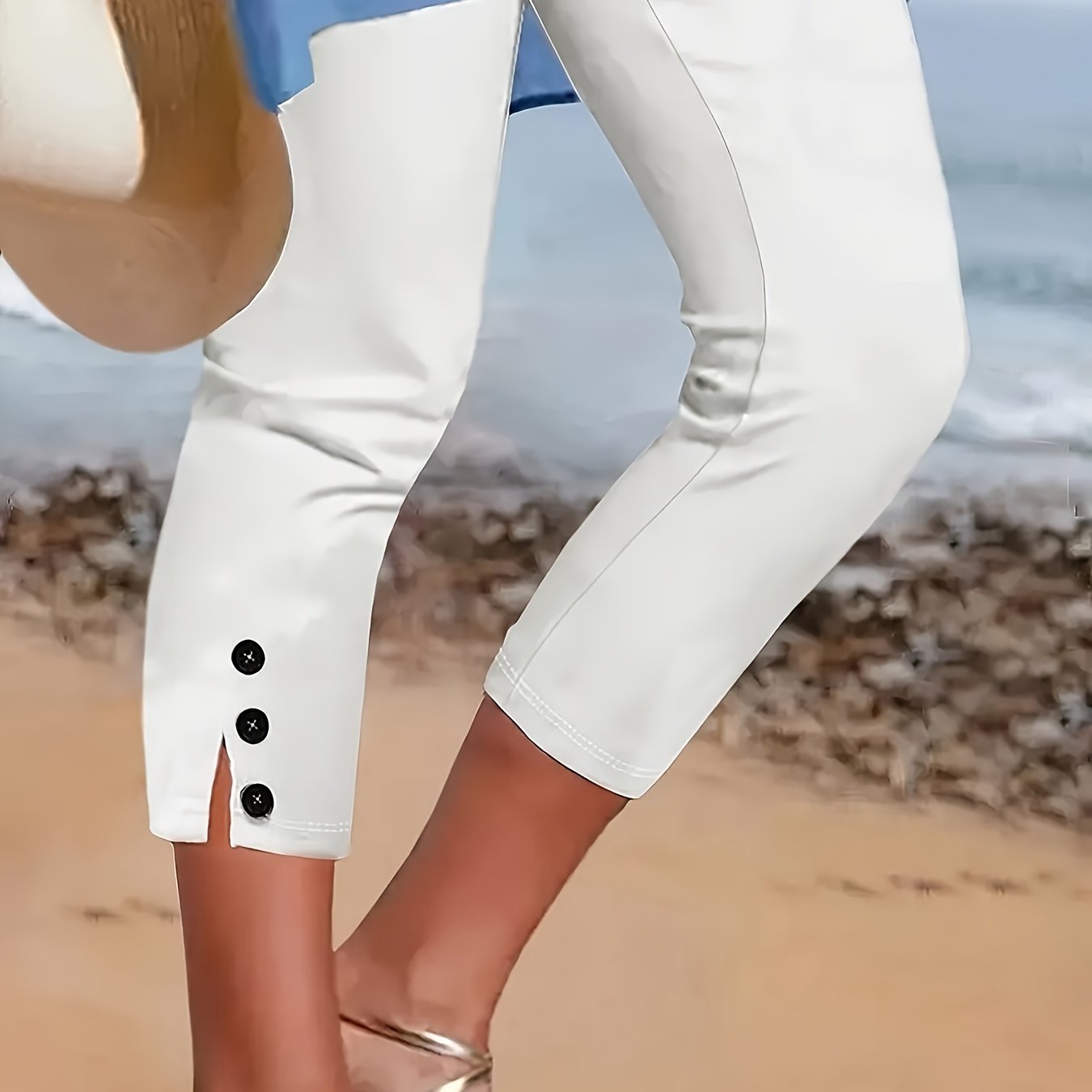 Capri elasticizzati lucidi Clara