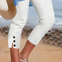 Capri elasticizzati lucidi Clara