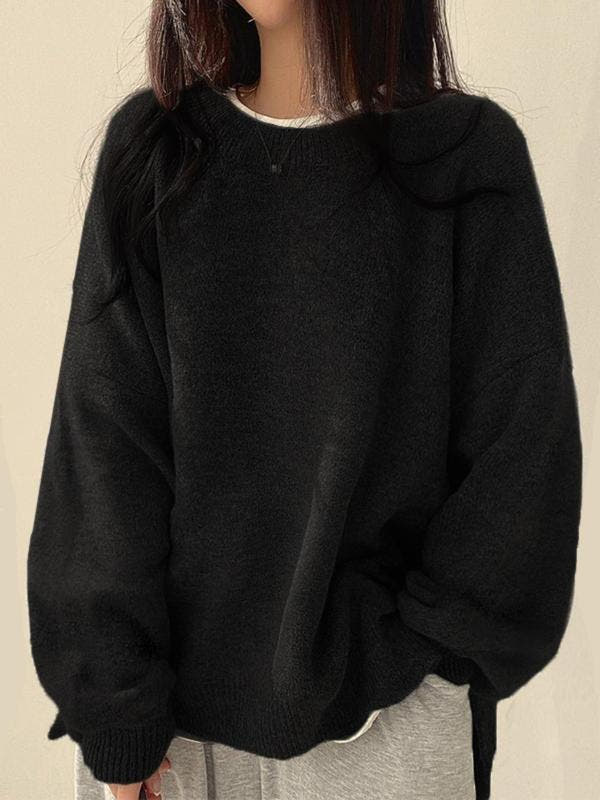 Maglione a maglia con spacco Evina™