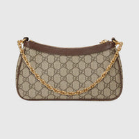Borsa a tracolla con motivo a tela