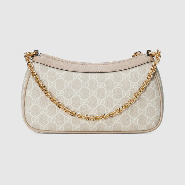 Borsa a tracolla con motivo a tela
