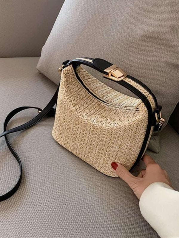 Borsa a tracolla Evina™ in paglia