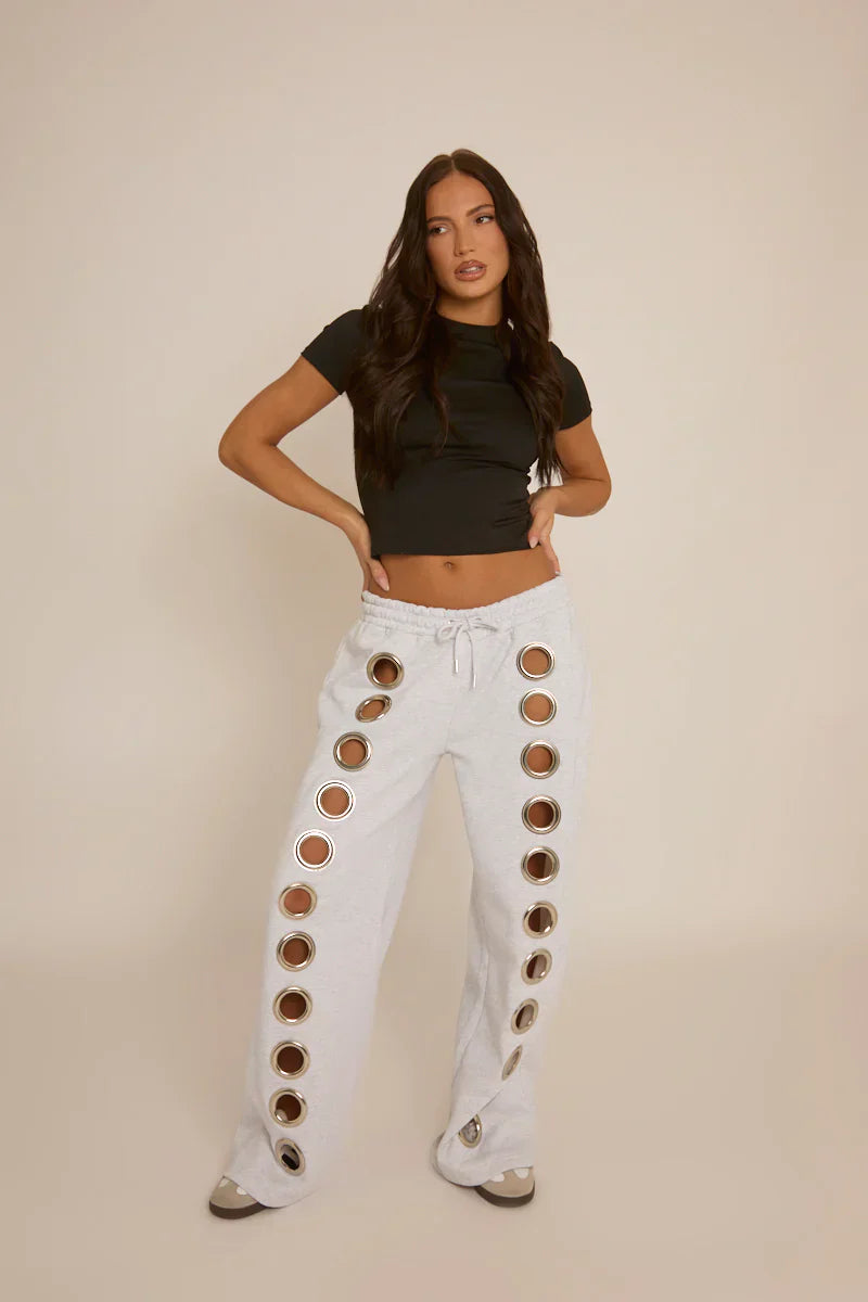 Pantaloni della tuta con occhielli