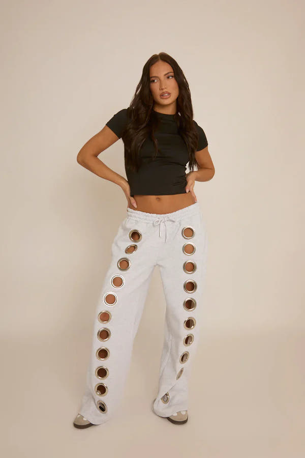 Pantaloni della tuta con occhielli