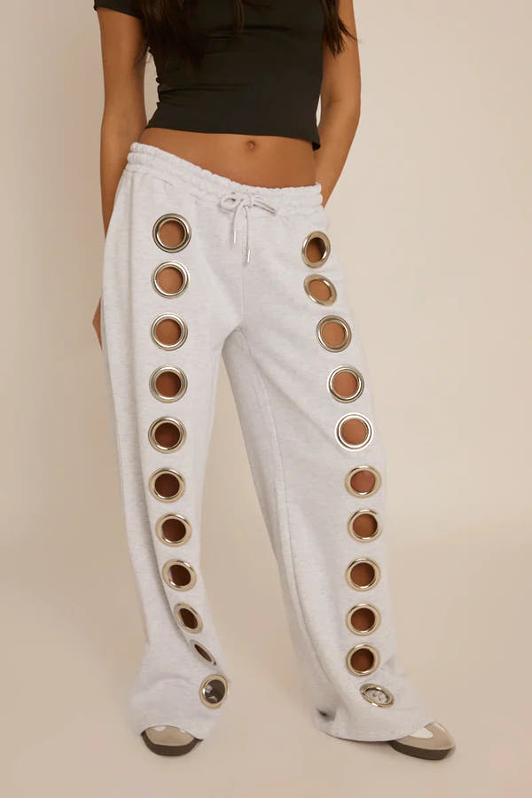 Pantaloni della tuta con occhielli