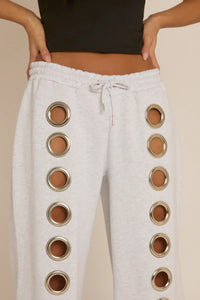 Pantaloni della tuta con occhielli