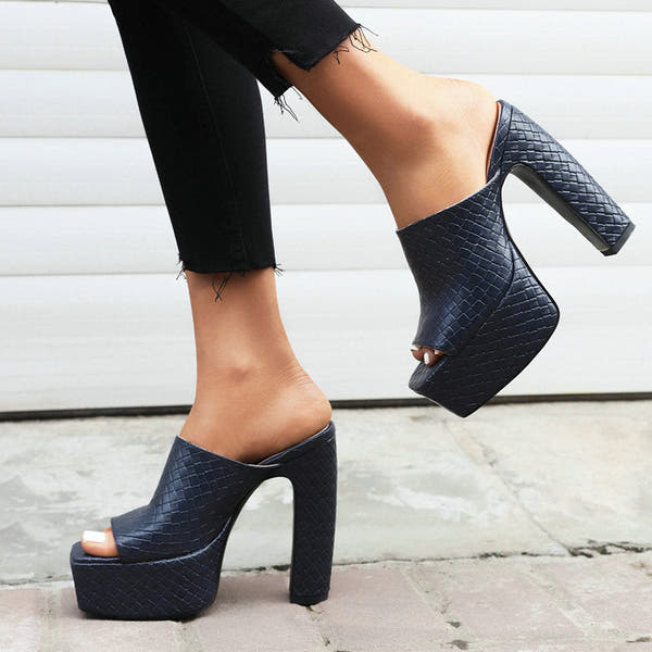 Sandali con zeppa in pelle Bianca