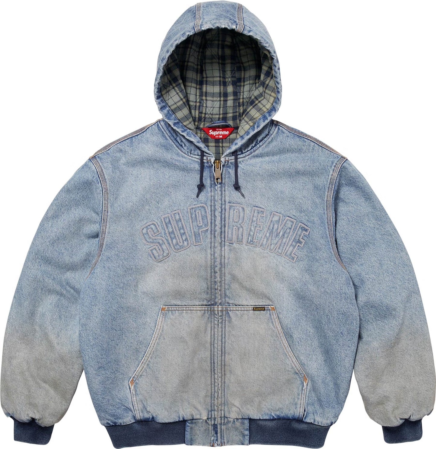 Plaid-Lined Work Jacket