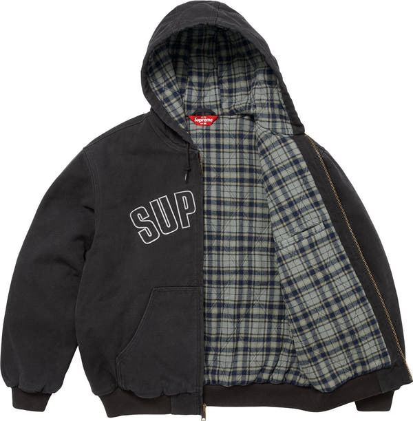 Plaid-Lined Work Jacket