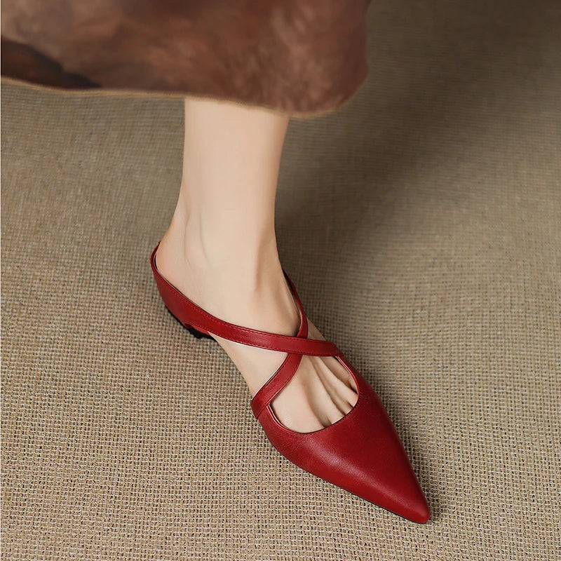 Mules in vera pelle Helene