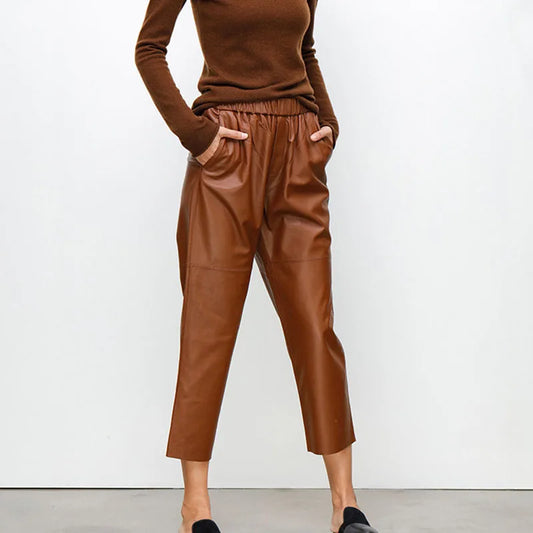 Pantaloni in pelle Sloane