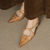 Mules in vera pelle Helene