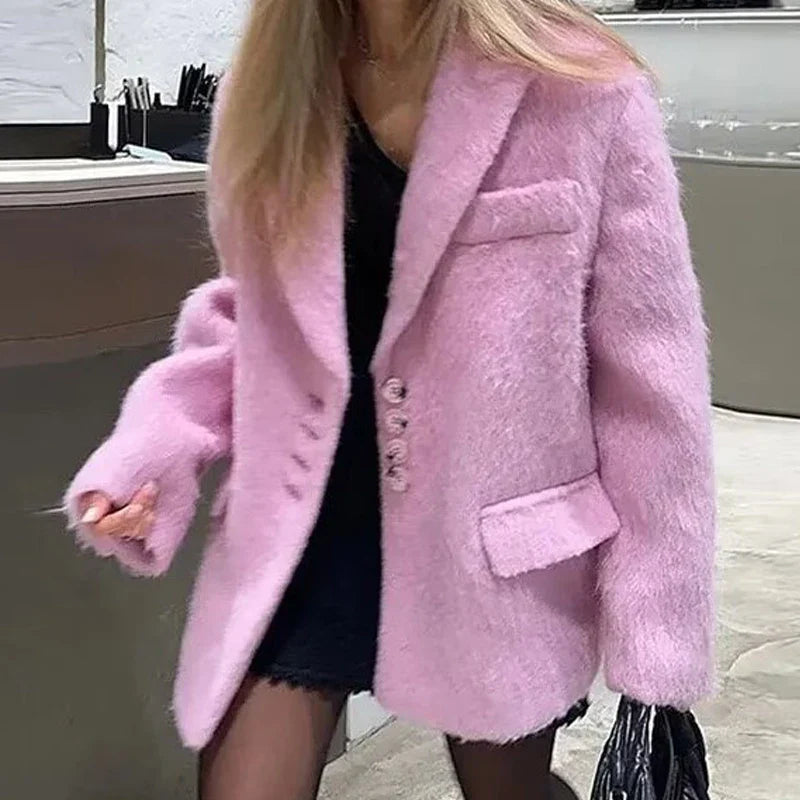 Blazer in pelliccia Allegra