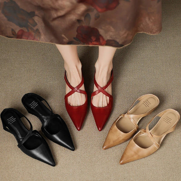 Mules in vera pelle Helene