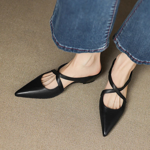 Mules in vera pelle Helene