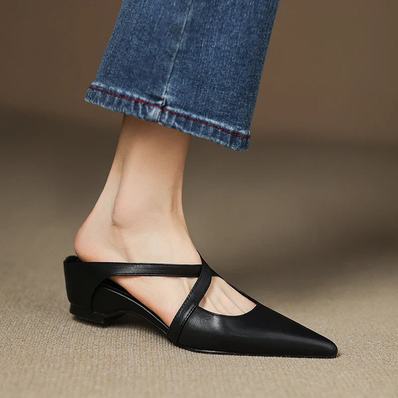 Mules in vera pelle Helene