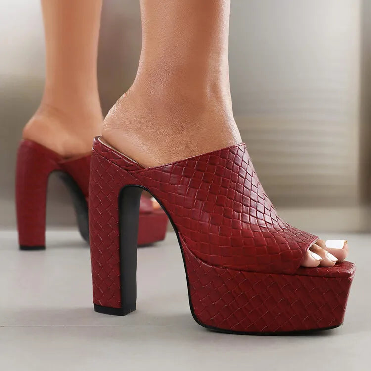 Sandali con zeppa in pelle Bianca