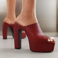Sandali con zeppa in pelle Bianca