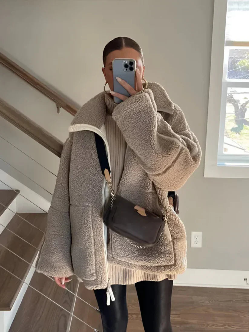 Olivia – Cappotto Teddy Caldo