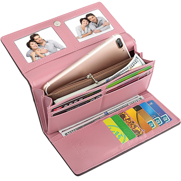 Portafoglio Rosa con Fiocco