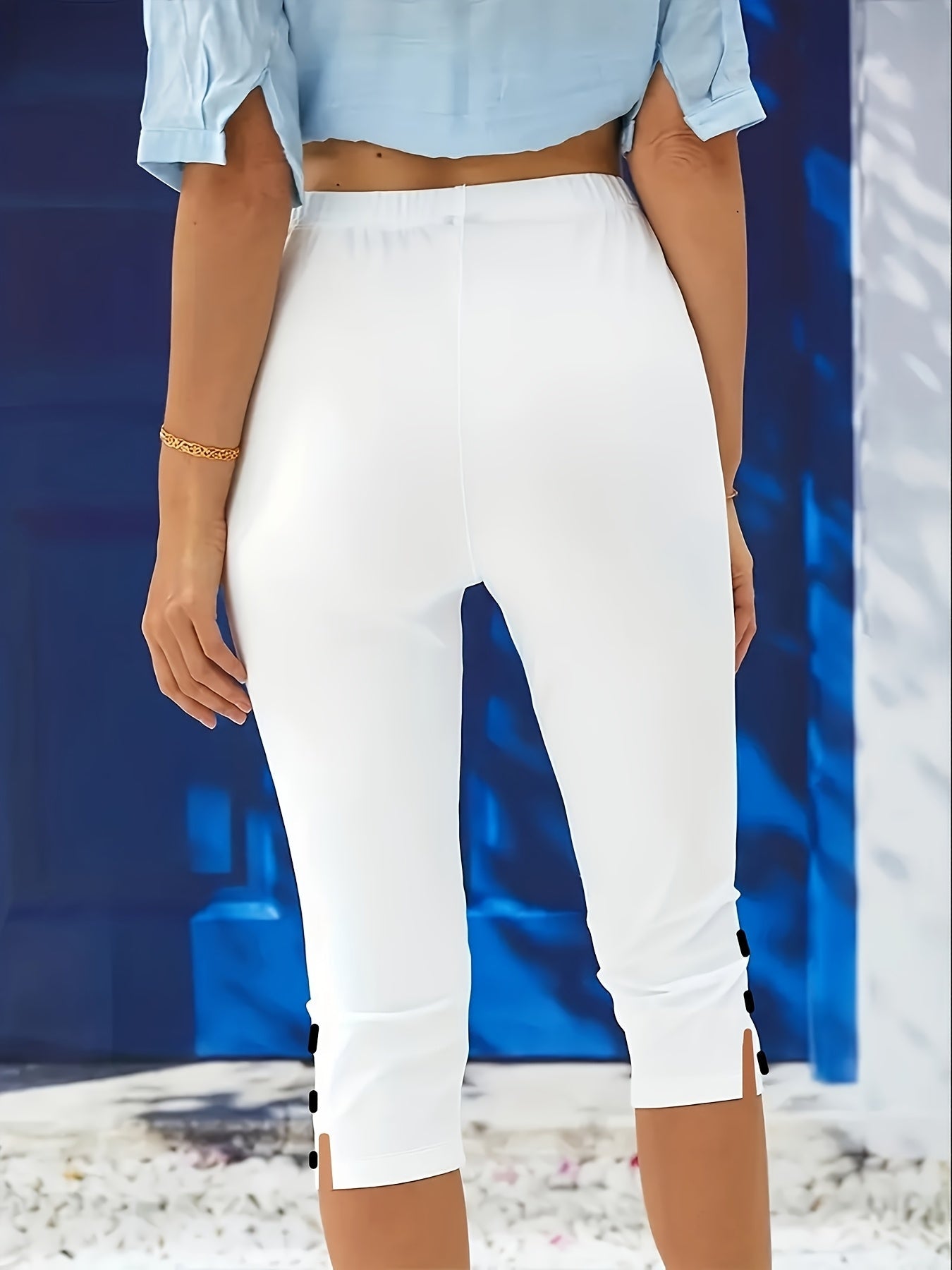Capri elasticizzati lucidi Clara