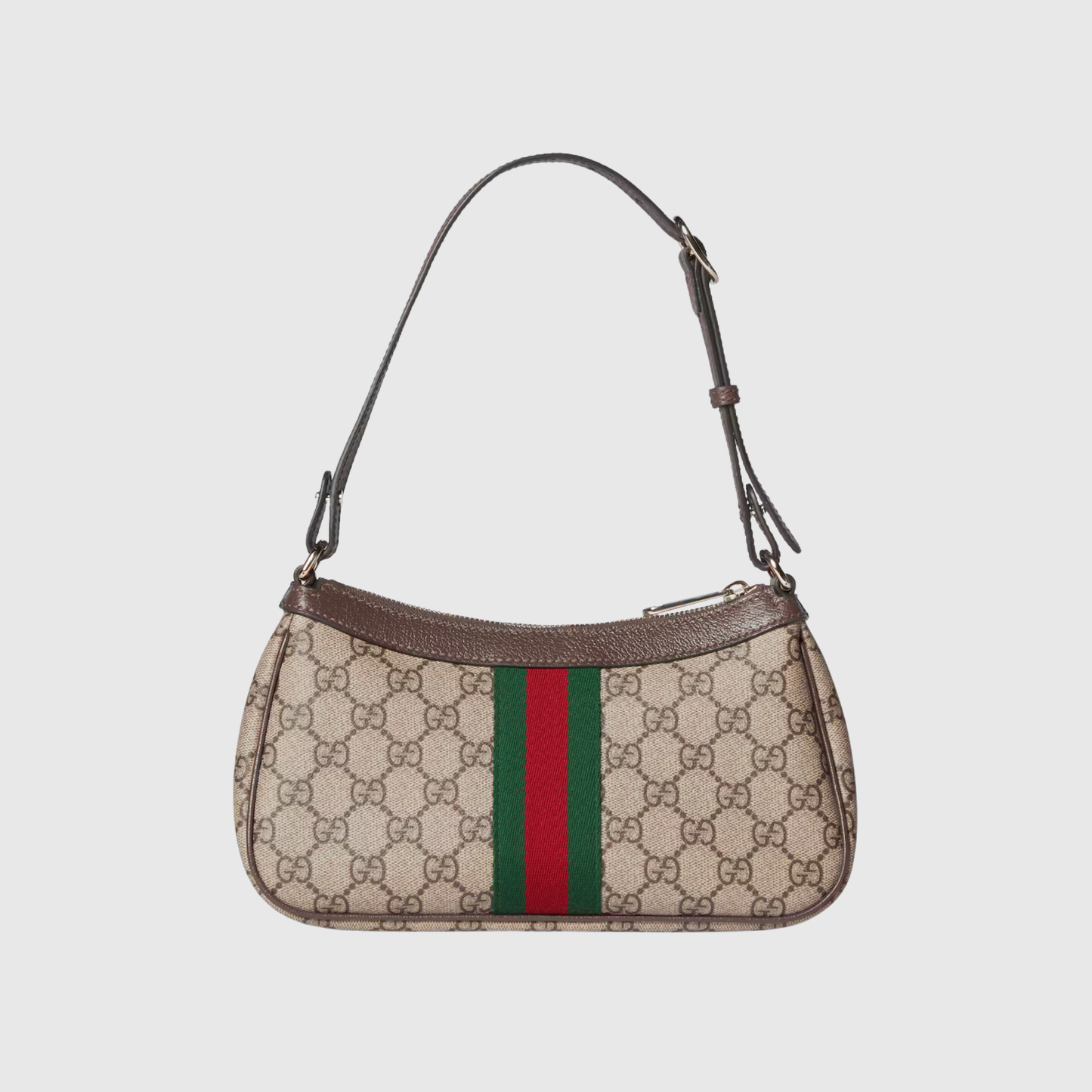 Borsa a tracolla con motivo a tela