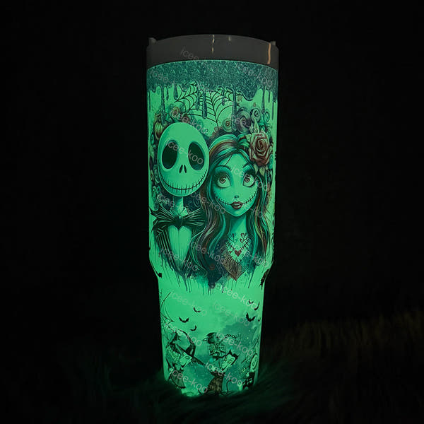 Bicchiere da 40oz con cuciture luminose al buio