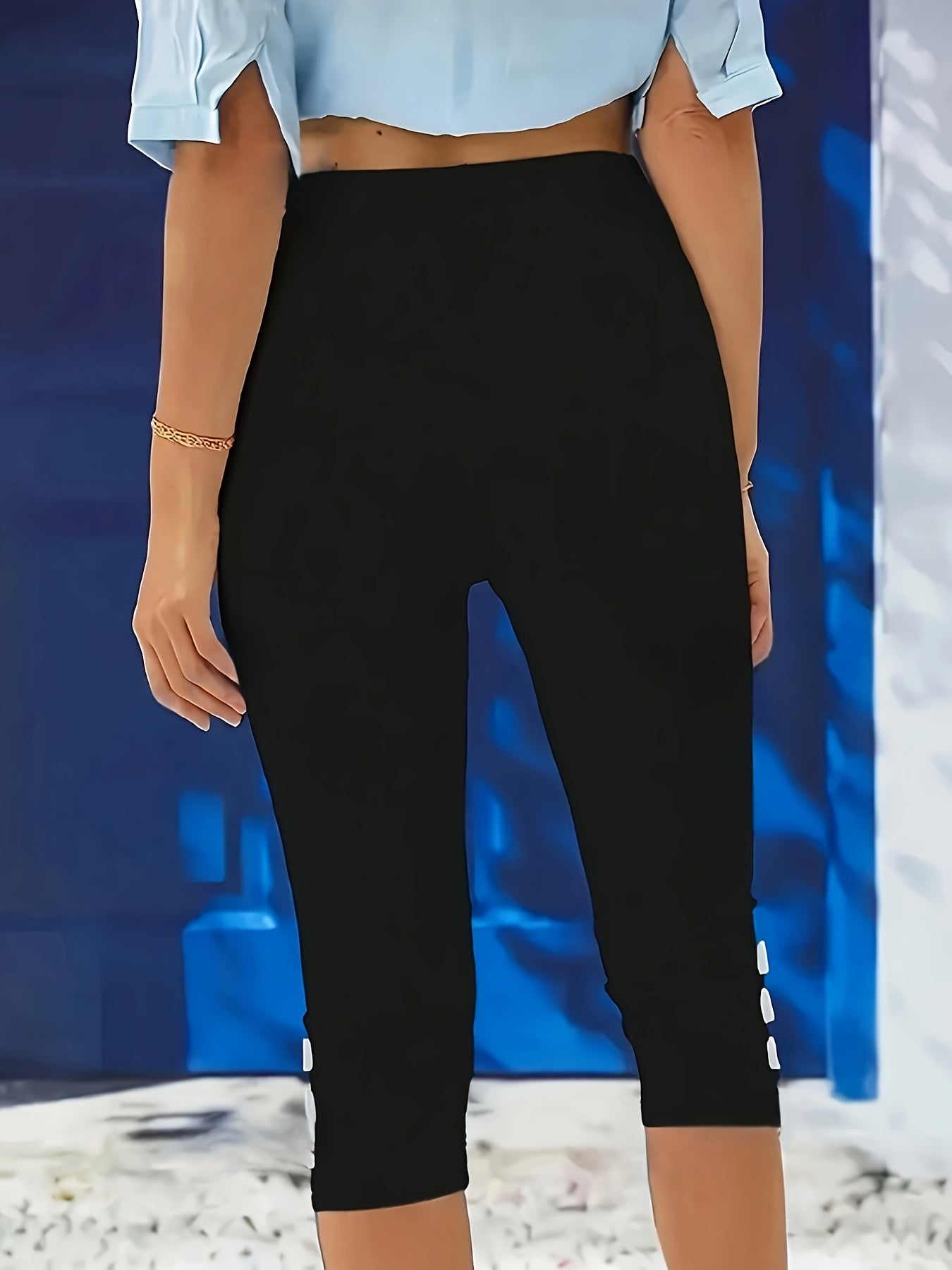Capri elasticizzati lucidi Clara