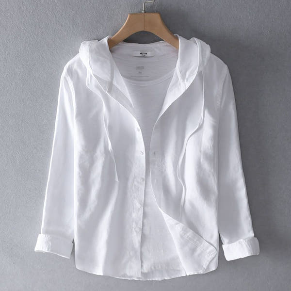 Felpa con cappuccio Nova Linen
