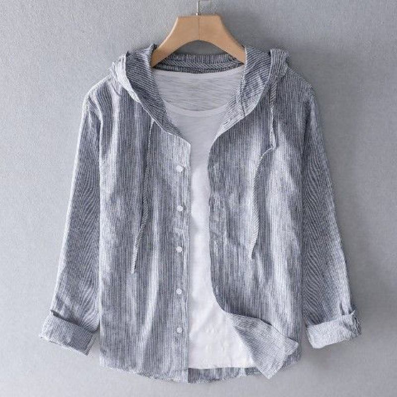 Felpa con cappuccio Nova Linen